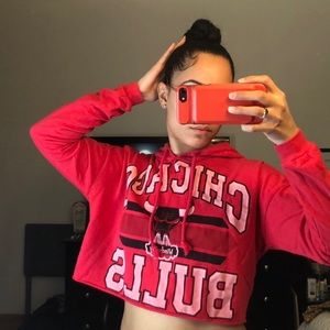 Cropped Chicago Bulls hoodie
